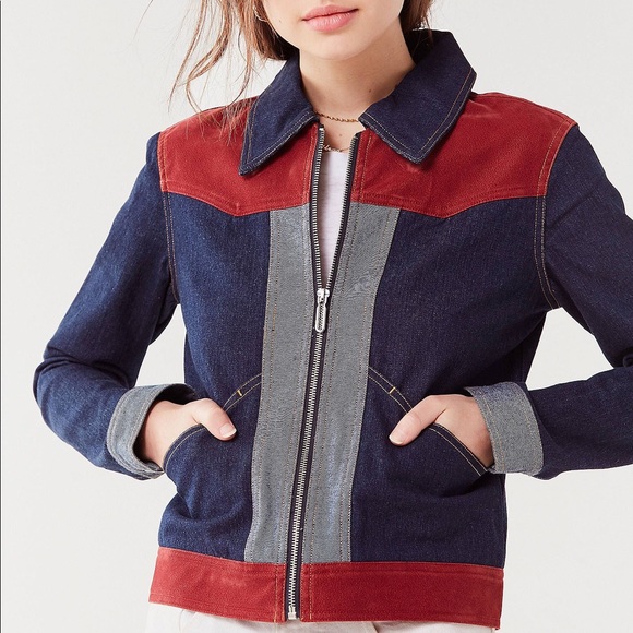 Urban Outfitters Denim n’ Suede Patchwork Jacket - Picture 4 of 4